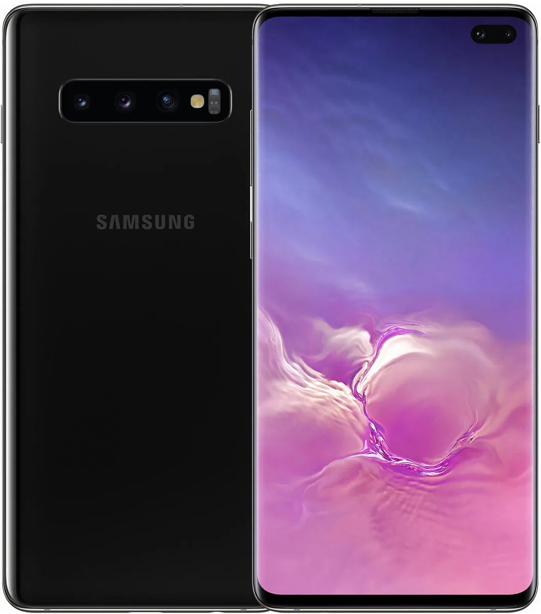 SAMSUNG SAMSUNG SM-G975-PB Galaxy S10+ 128GB 6.4" Prism Black cell phones - unlocked — product photo