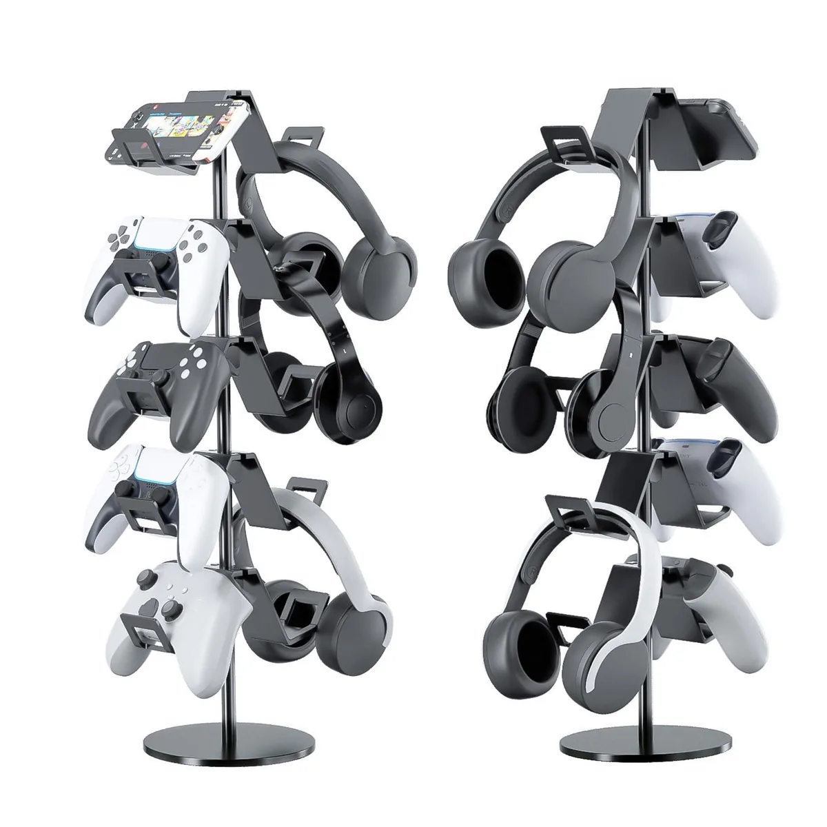 Qpfctwil 5 Tier Controller Stand YCKJ-ZJ5-B01 Black 18.9 in — product photo