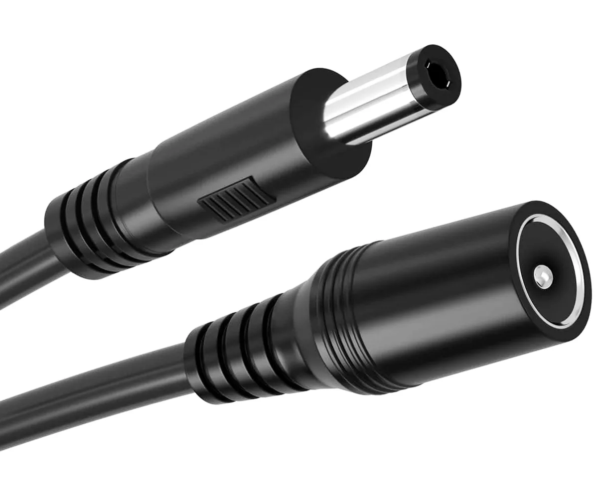 WRIARICH WRIARICH 5.5mm x 2.1mm DC Power Extension Cord 30cm 2pcs — product photo
