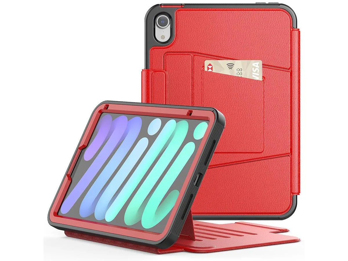BONAEVER BONAEVER iPad mini 7 (A17 Pro) 2024 / Mini 6 2021 8.3 inch Case Red — product photo