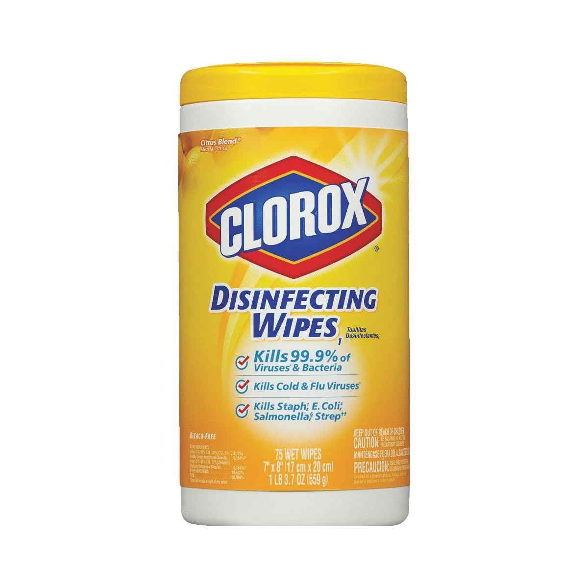 Clorox Clorox 01628 Disinfecting Wipes Lemon 75Ct cleaning — product photo
