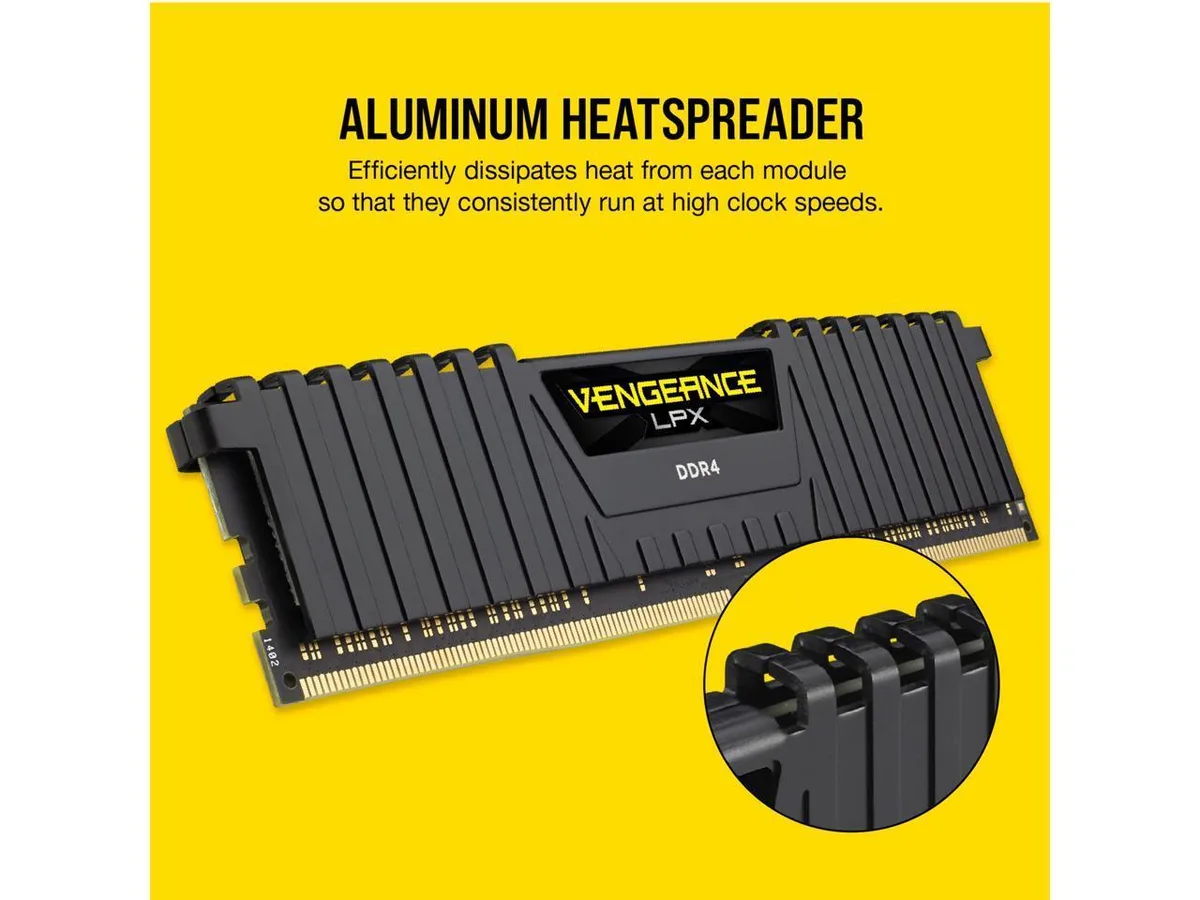 Corsair Corsair CMK16GX4M2A2400C16 Vengeance LPX 16GB (2x8GB) DDR4 2400 CL16 desktop RAM — product photo