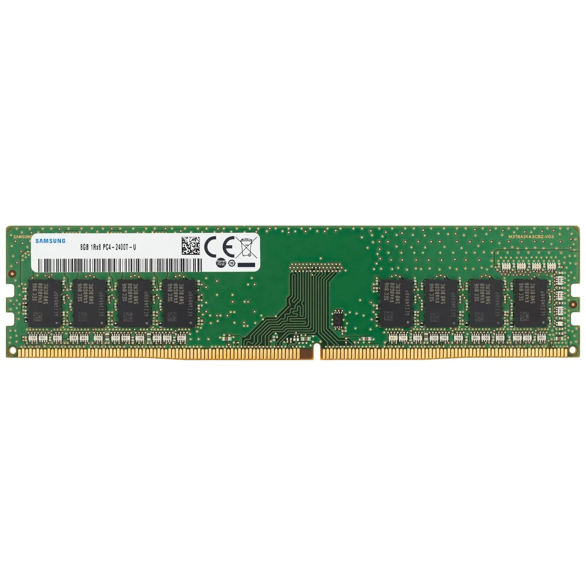 SAMSUNG SAMSUNG 8GB DDR4 2400MHz CL17 UDIMM 1Rx8 1.2V 288-Pin Desktop RAM — product photo