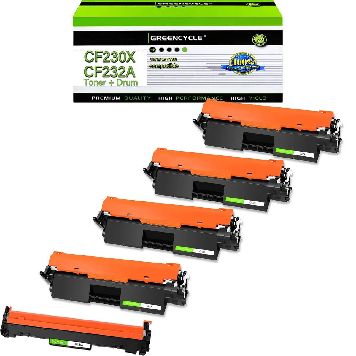 GREENCYCLE GREENCYCLE CF230X CF232A 4 Toner + 1 Drum — product photo