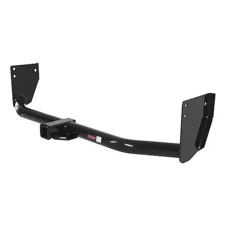 Black steel trailer hitch with two-inch square receiver tube, class three rating, model 13297