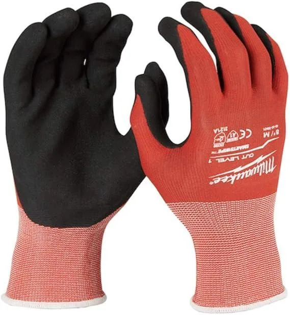 MILWAUKEE MILWAUKEE 48-22-8946 Nitrile Cut Level 4 Glove Medium Red — product photo