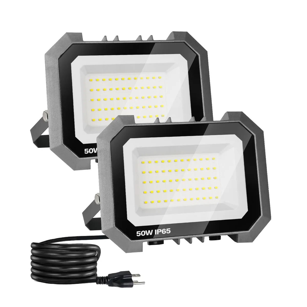  Leddictive 50W 5000LM Flood Light 5.9ft Plug IP65 6000K — product photo