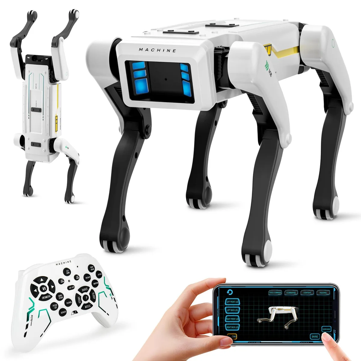 SOEWIOU SOEWIOU Smart Robot Dog Educational Toy 30+ Actions Voice Control App Programming 600mAh USB-C 6-12 Years — product photo