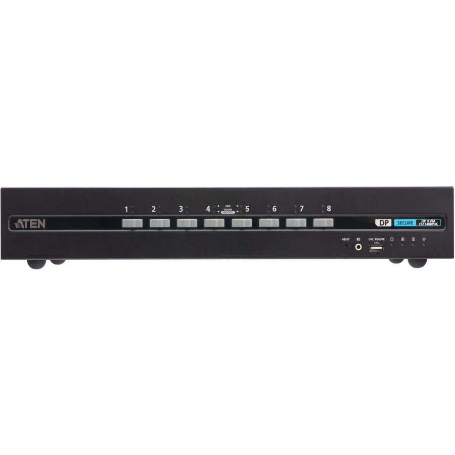 ATEN TECHNOLOGIES ATEN TECHNOLOGIES CS1148DP4C 8-Port USB DisplayPort Dual Display Secure KVM Switch with CAC — product photo
