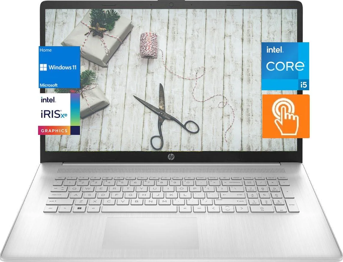 HP HP 17.3" HD+ Touchscreen Laptop i5-1335U 8GB 512GB Windows 11 Pro Silver — product photo