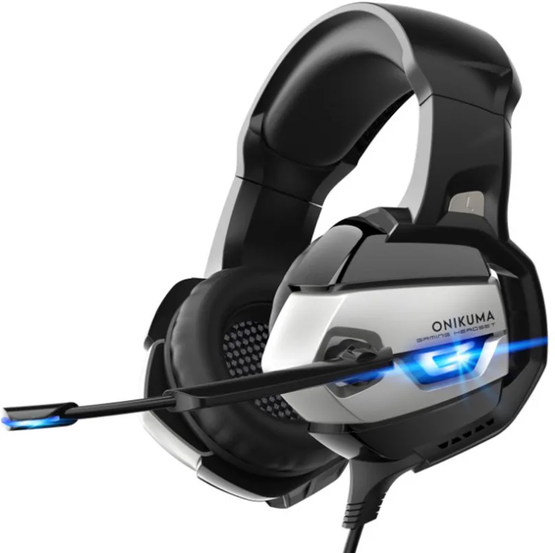 actoper actoper K5 wired headset 3.5 mm 50 mm driver 2.2 m braided cable blue grey — product photo