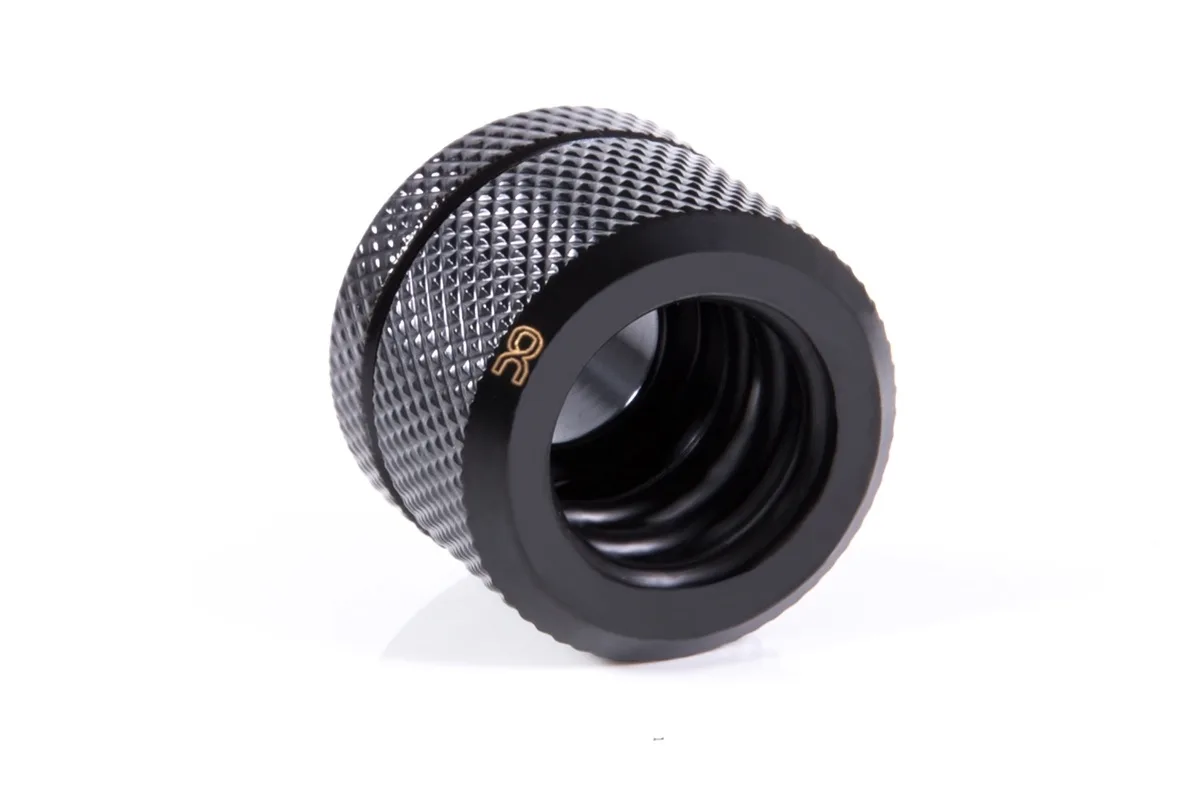 Alphacool Alphacool Eiszapfen 14mm HardTube Compression Fitting G1/4 Knurled Deep Black 1019796 — product photo
