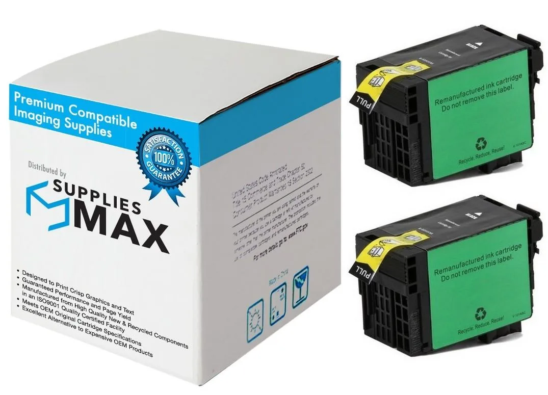 SuppliesMax SuppliesMax 252XL Black Inkjet Cartridge 2 Pack 1100 Pages — product photo