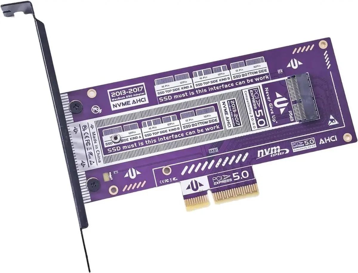 SMUGDESK SMUGDESK P569 PCIe 5.0 20Gbps 12+16 Pin to M.2 M-Key Adapter — product photo