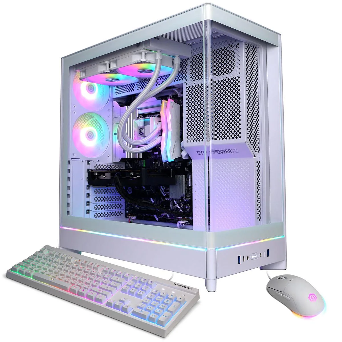 CyberpowerPC CyberpowerPC Gamer Supreme Intel Core Ultra 7 265KF 32GB 2TB RTX 5060 Ti 16GB White — product photo