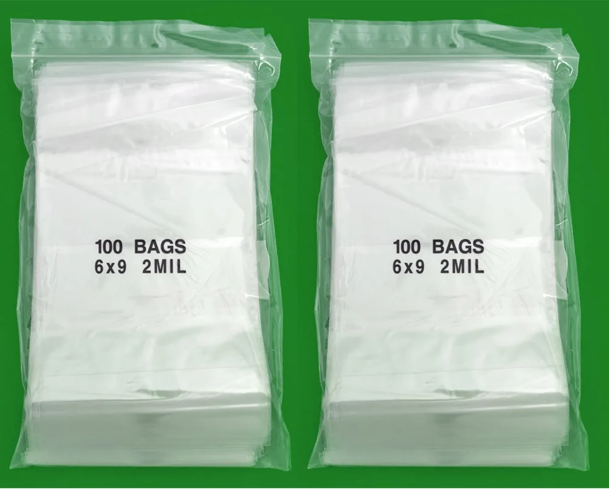 Amamax Amamax Clear Reclosable Zipper Bag 6 x 9 inch 2 Mil 200 Pack — product photo