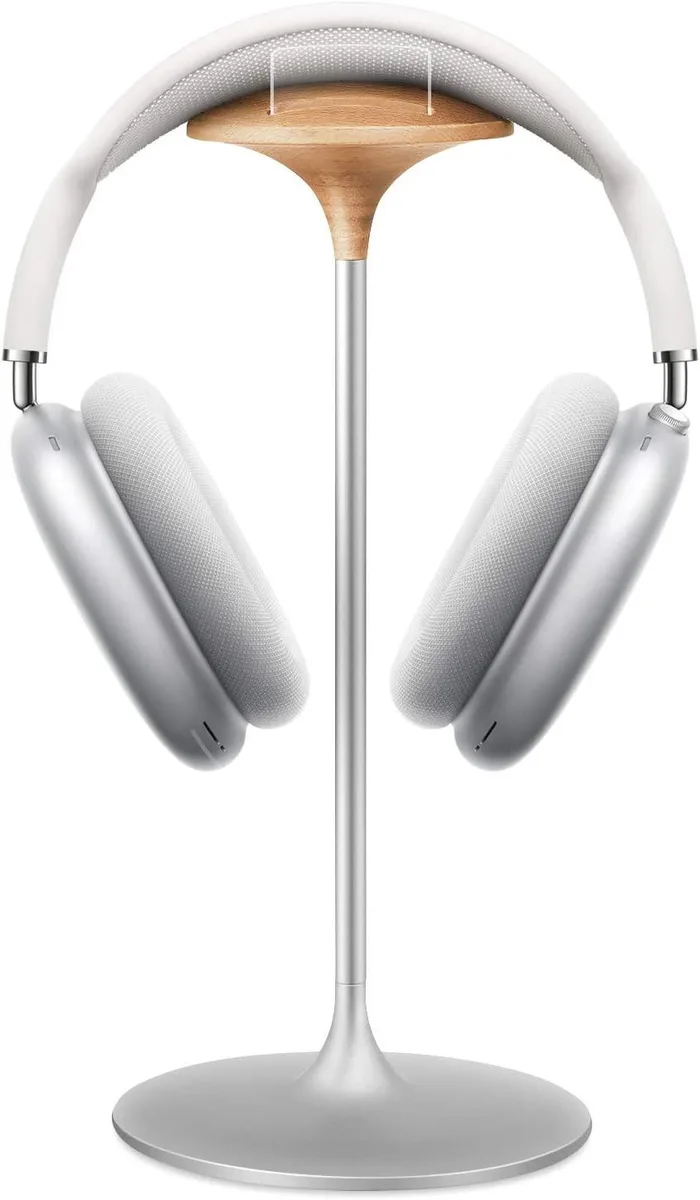 BFKK BFKK Headphone Stand Beech Wood Aluminum Silver — product photo