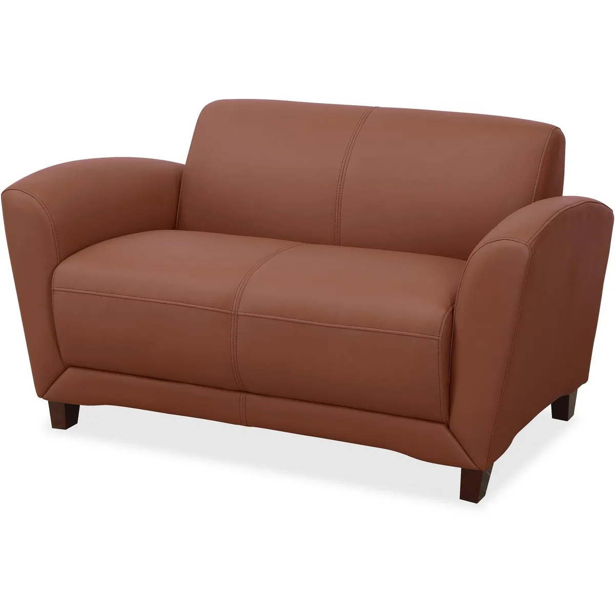 Lorell Lorell LLR68947 Reception Love Seat 34x55x31 Tan office furniture — product photo