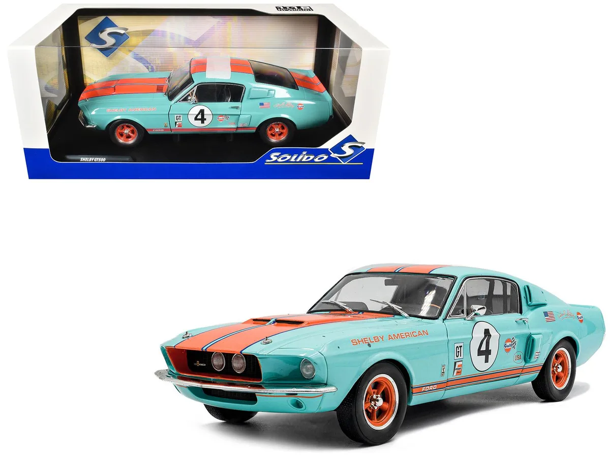 Solido Solido 1967 Shelby GT500 #4 Gulf Racing Tribute 1/18 Diecast Car — product photo