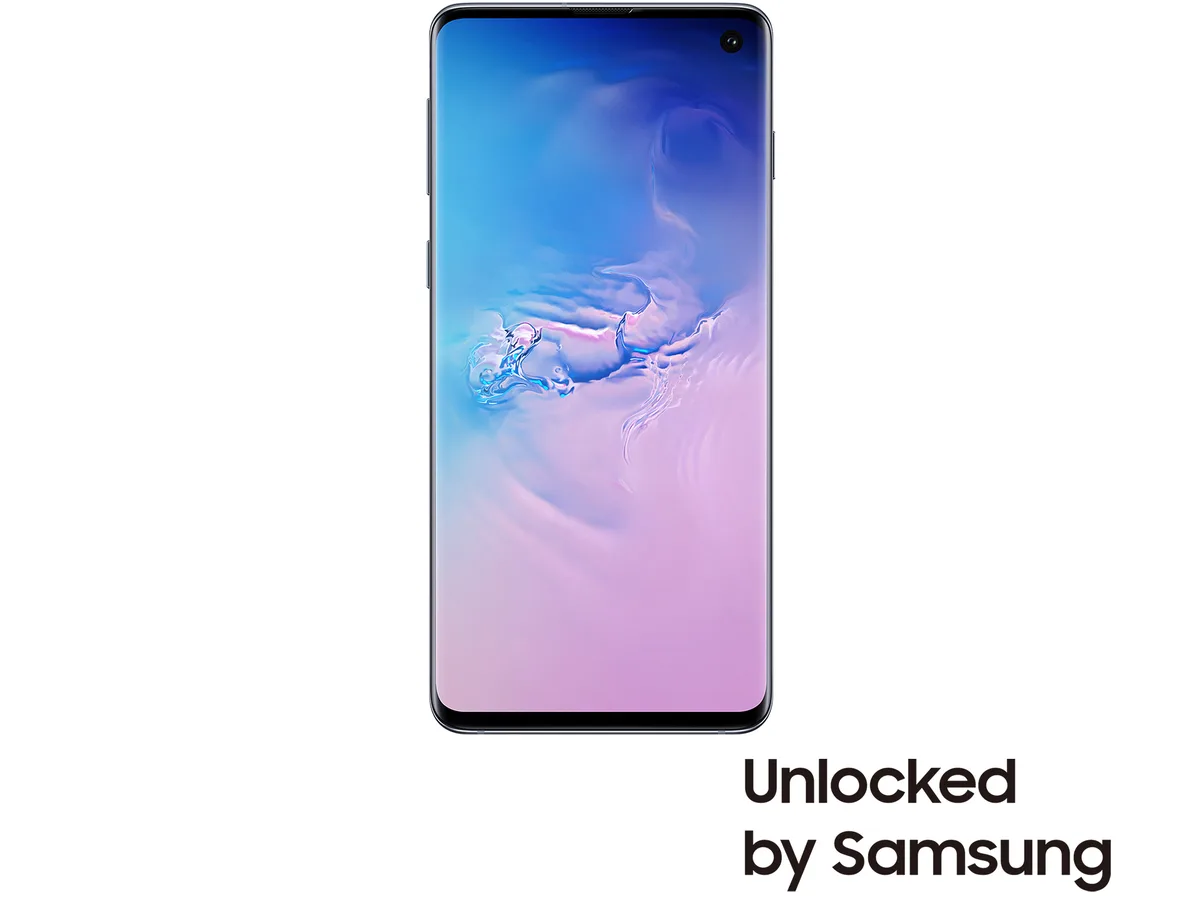 SAMSUNG SAMSUNG Galaxy S10 SM-G973UZBAXAA 128GB Prism Blue cell phones - unlocked — product photo