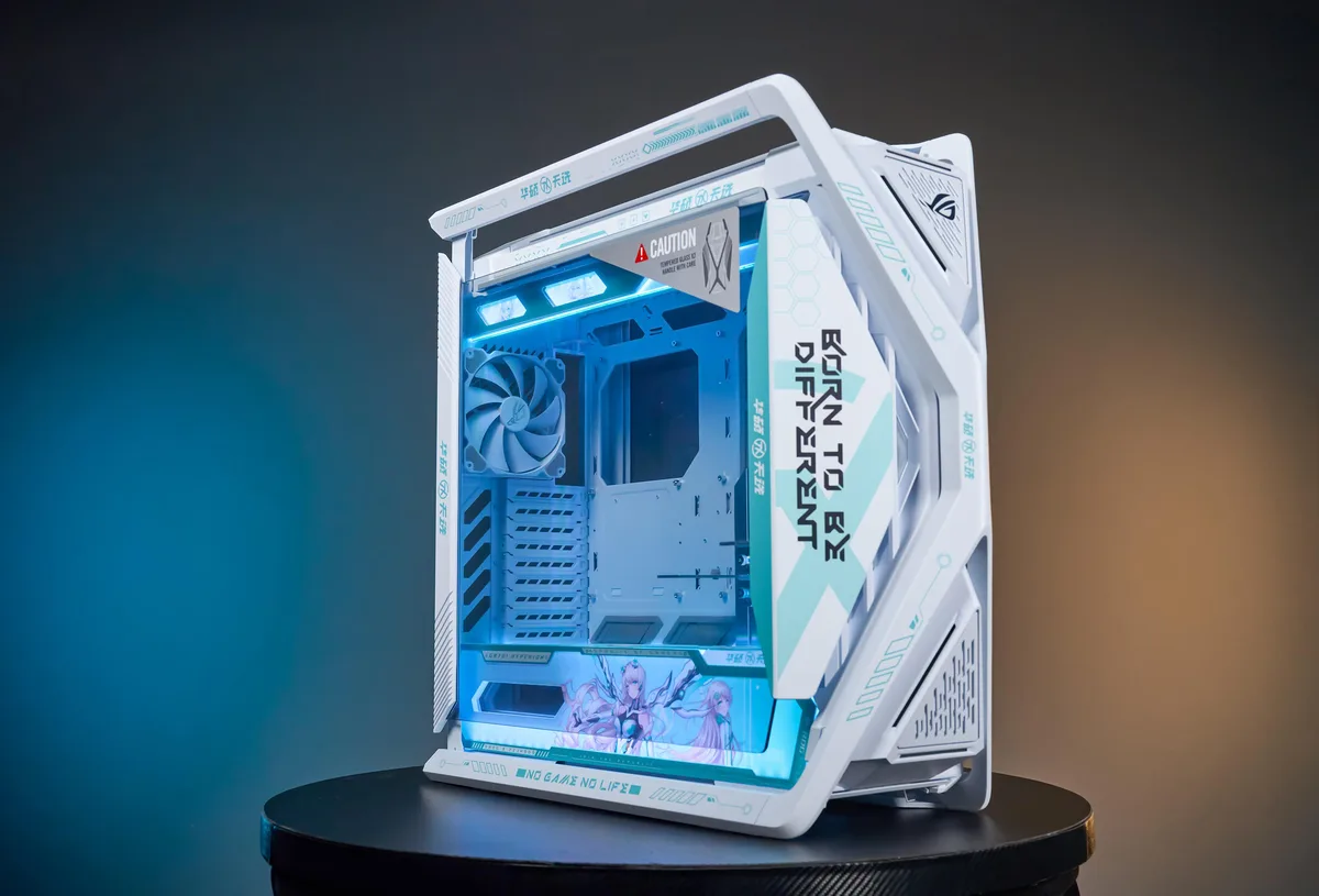 Corn Electronics Corn Electronics GR701 E-ATX Full Tower PC Case TianXuan White — product photo