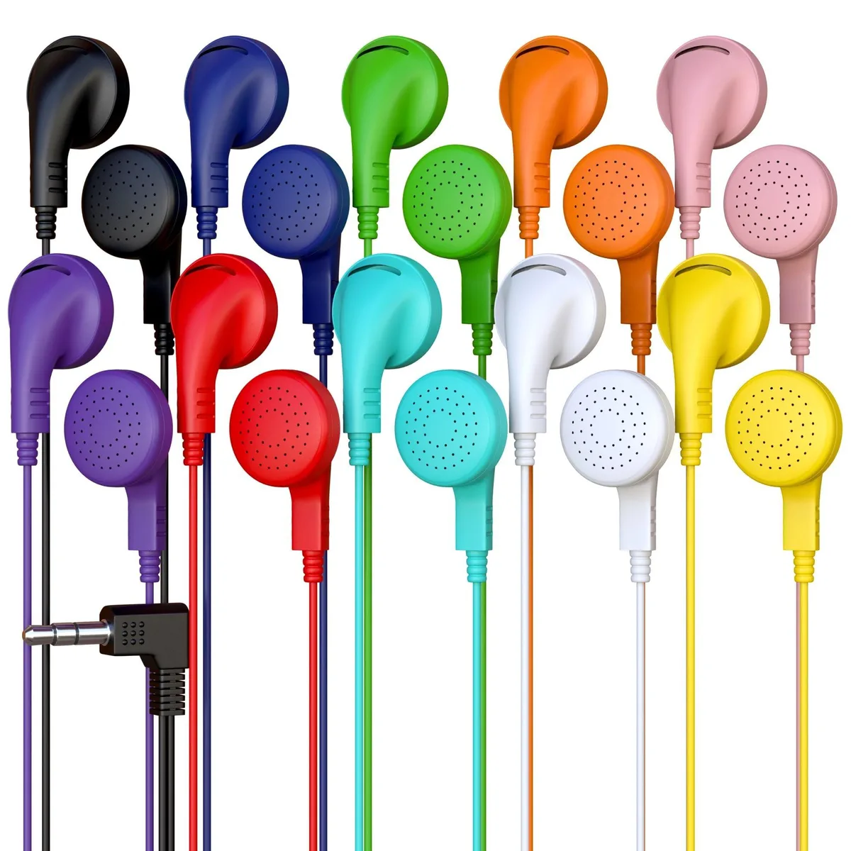 Redskypower 10 Pack In-Ear Earbuds 3.5mm 32 ohm 85dB Red — product photo