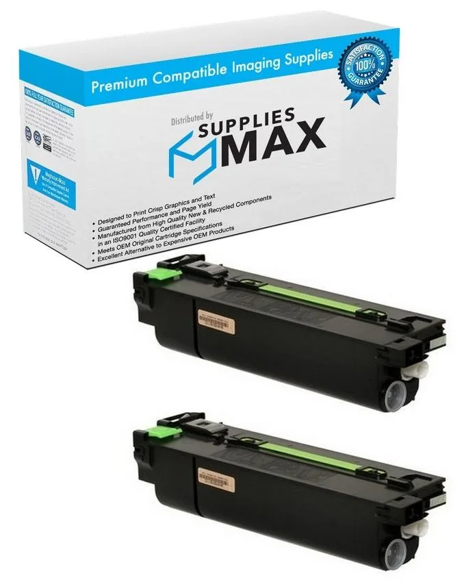 SuppliesMax SuppliesMax Compatible Toner Cartridge 2 Pack Black 35000 Pages for Sharp AR-455NT_2PK — product photo
