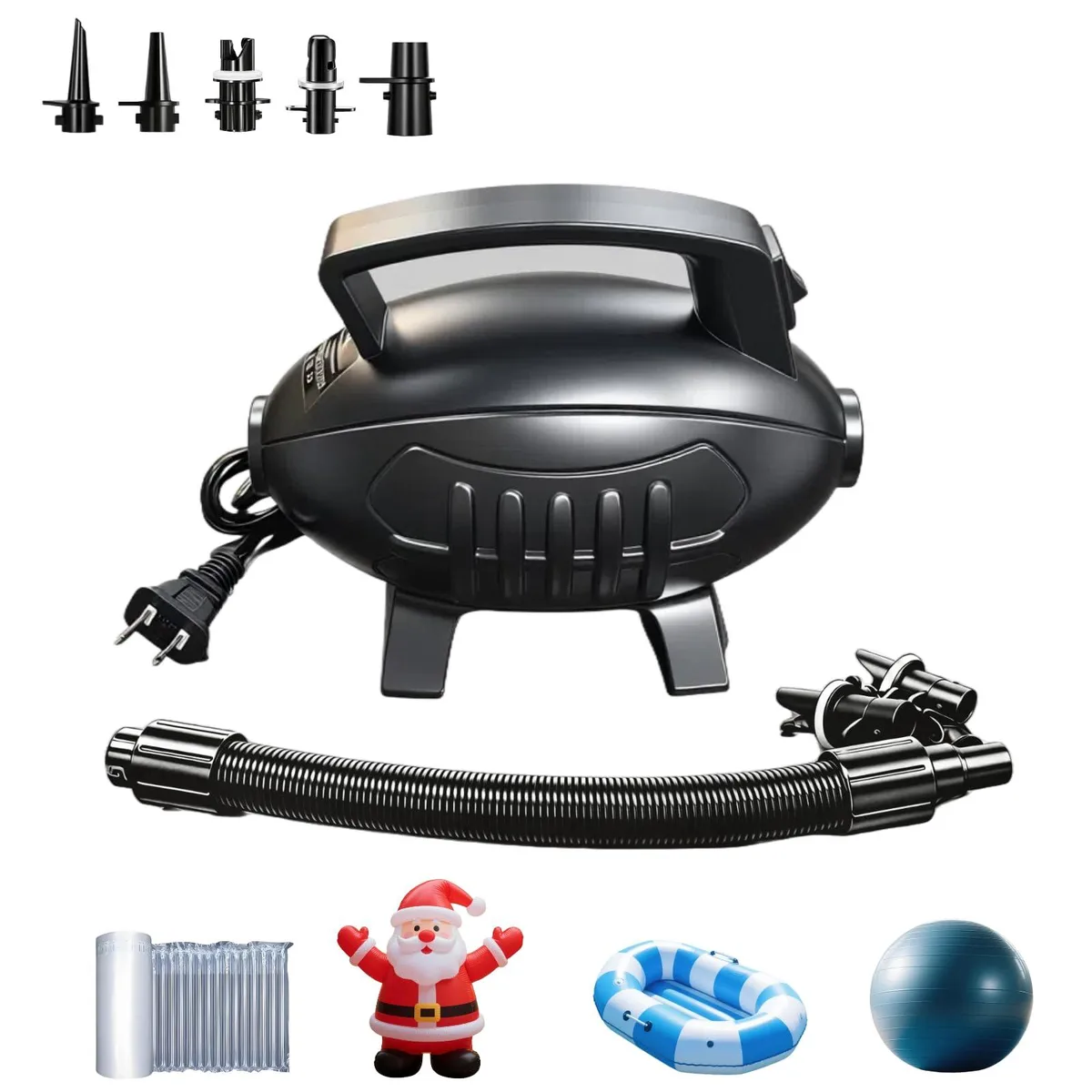  Ufriandz 600W Electric Air Pump 510 L/min 5 Nozzles — product photo