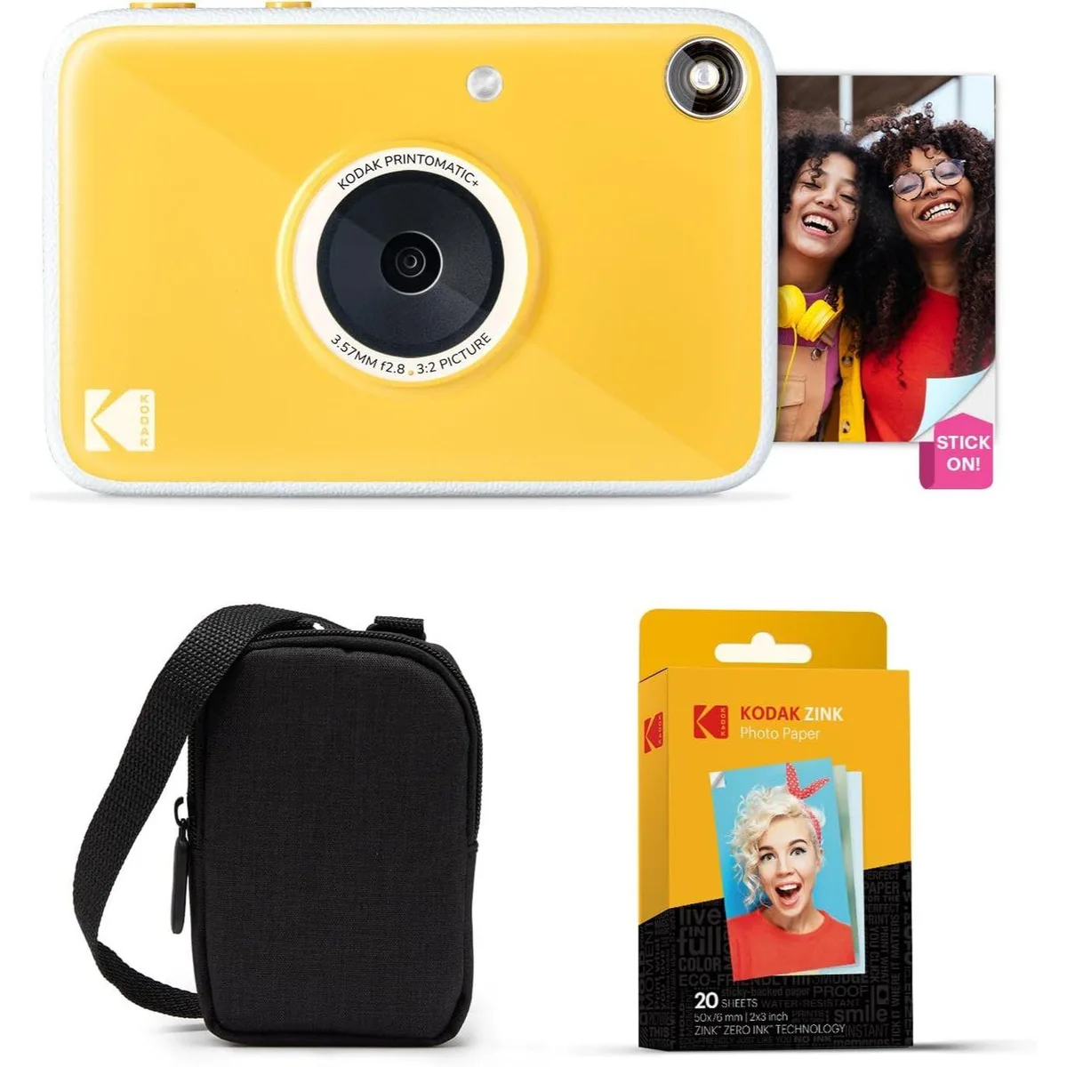 Kodak Kodak Printomatic+ Instant Print Camera 10MP 20pk Yellow — product photo