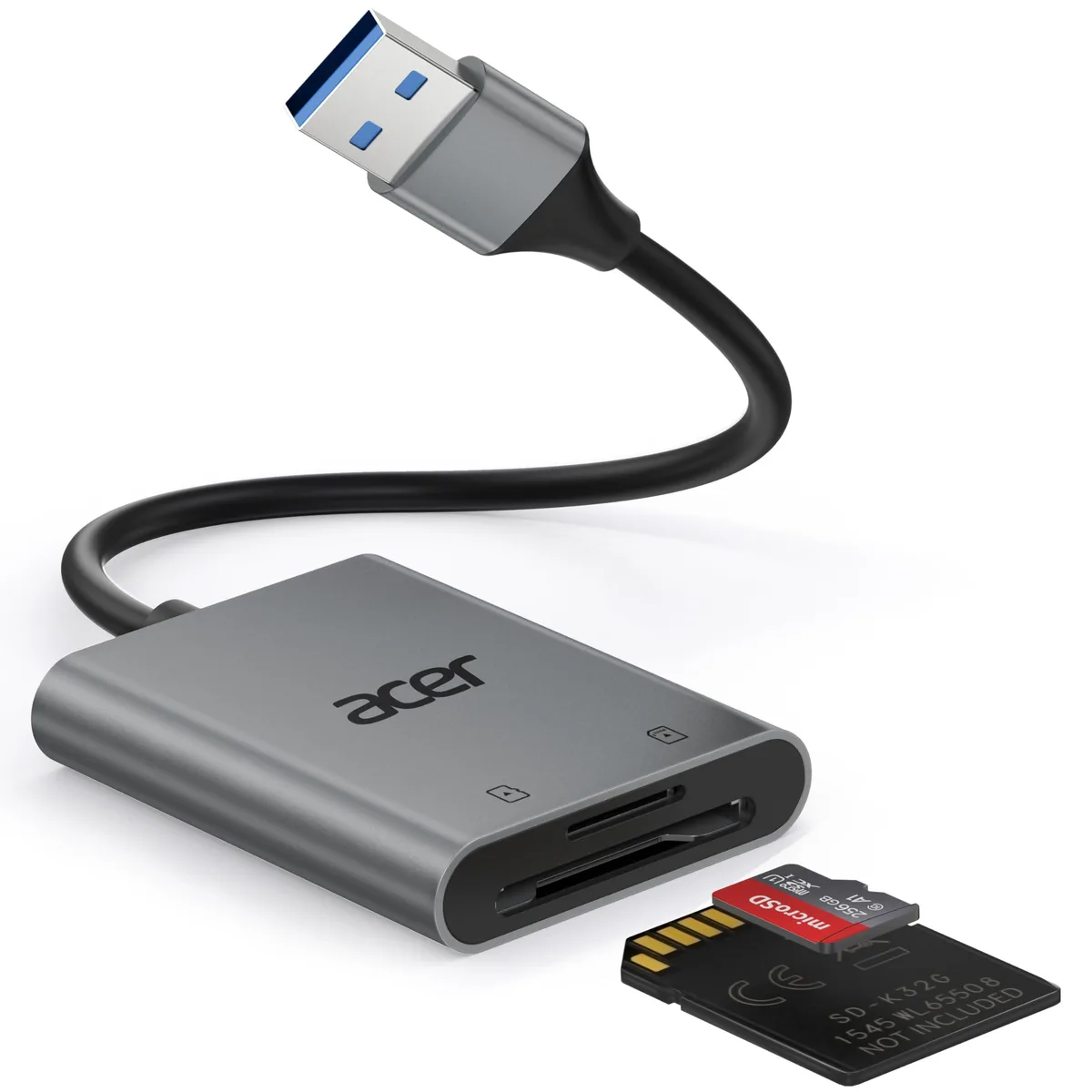  ODK550 RFID USB-A 3.0 Dual-Slot Card Reader — product photo