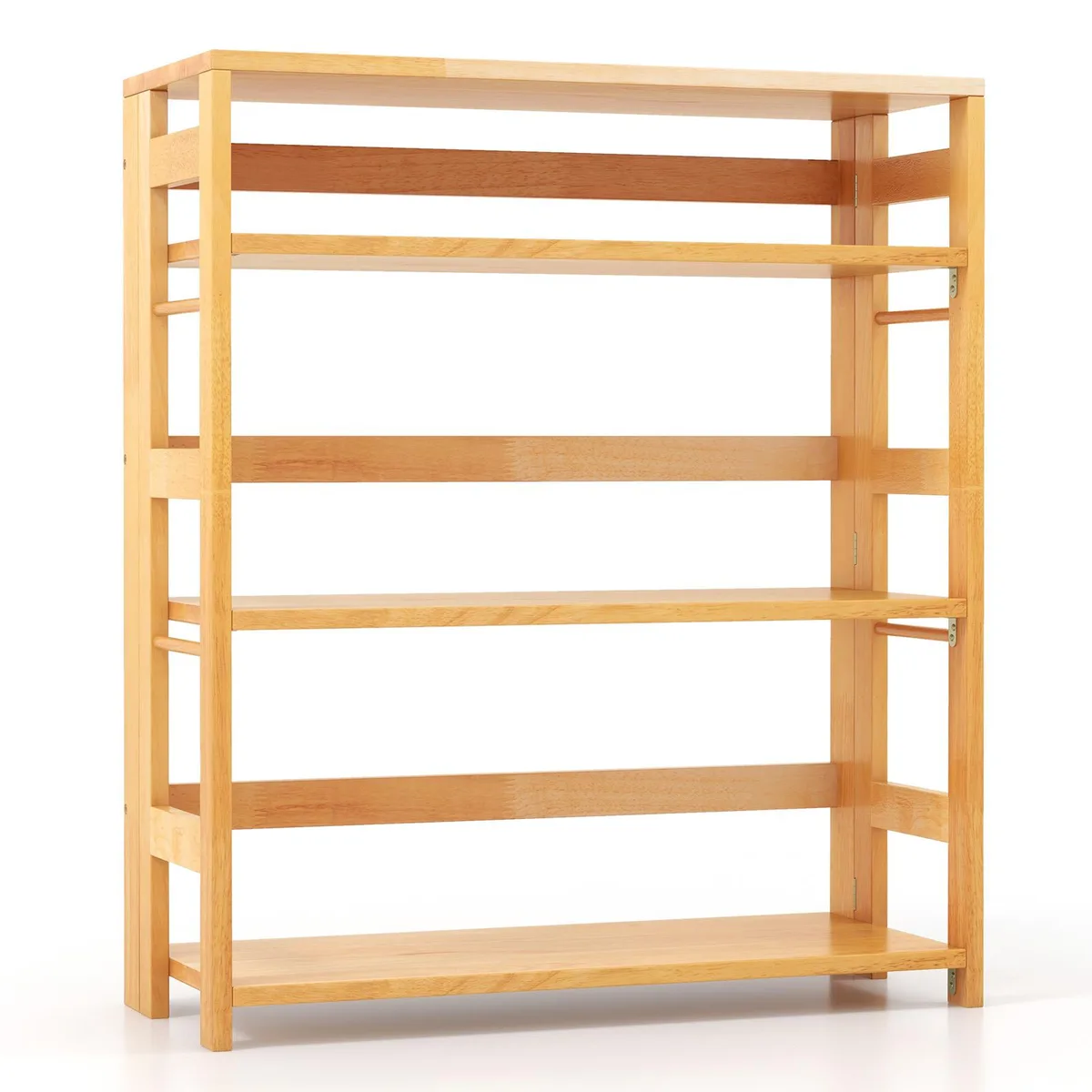 SlickBlue SlickBlue 4-Tier Rubber Wood Bookshelf 29.5in — product photo