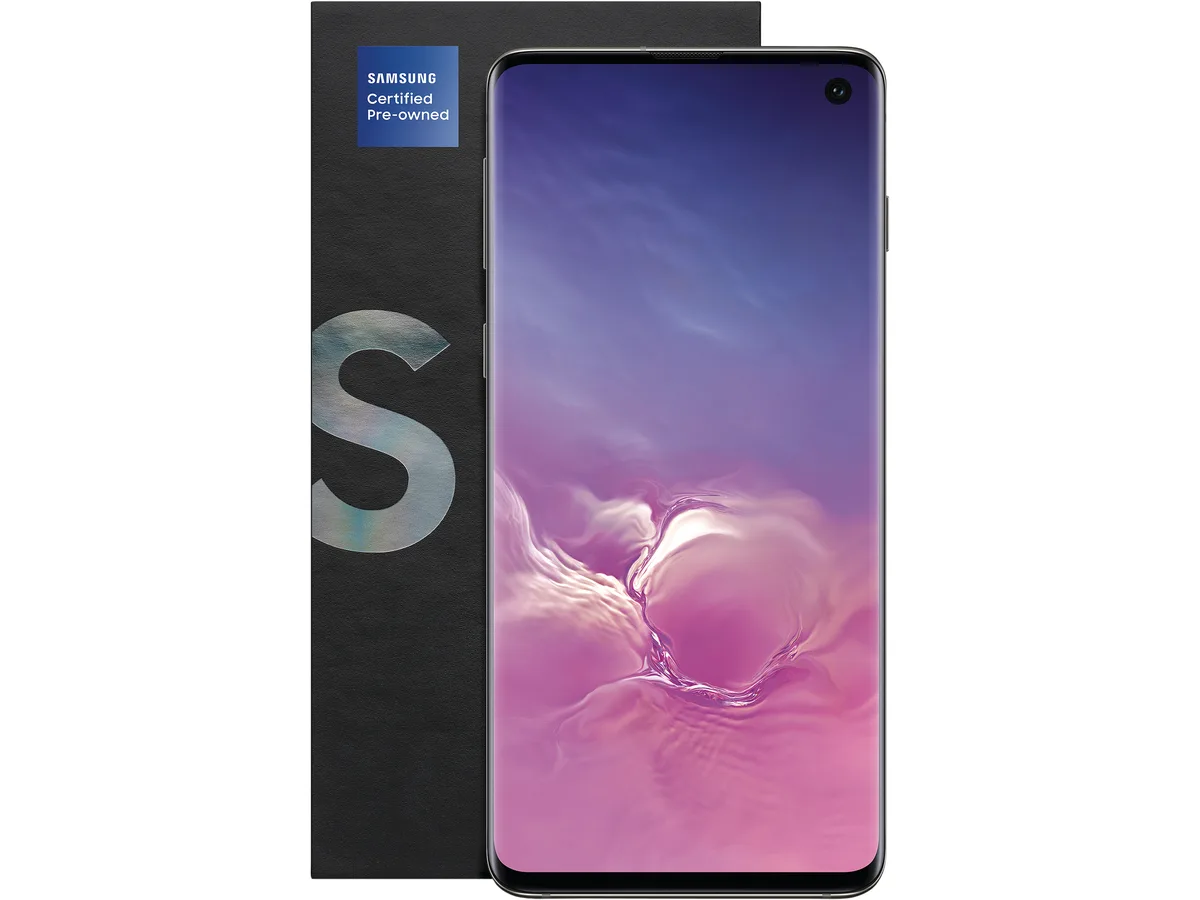 SAMSUNG SAMSUNG SM5G973UZKAXAA Galaxy S10 8GB 128GB 6.1" Black cell phones - unlocked — product photo