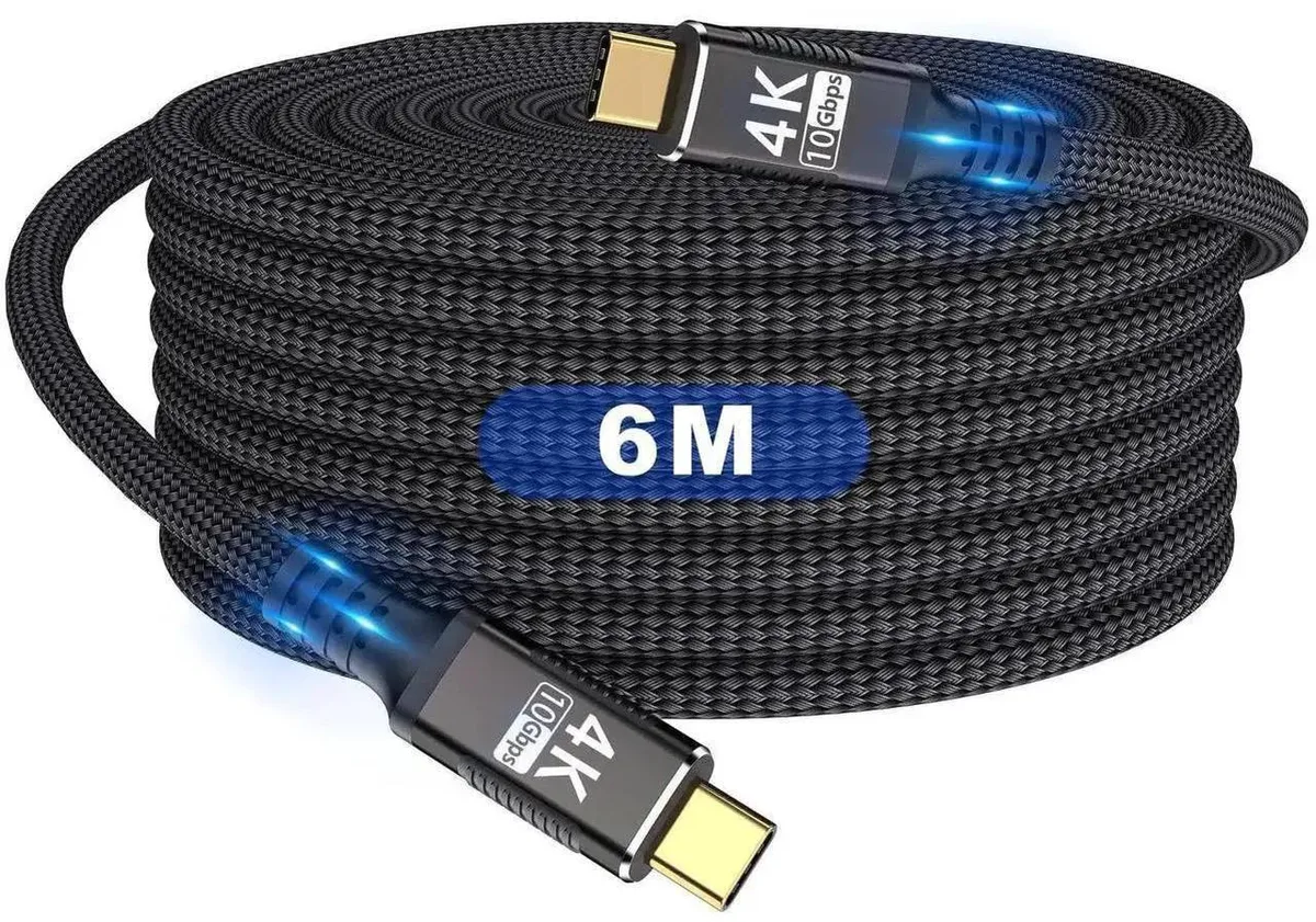 SMUGDESK SMUGDESK USB C to USB C Cable 20ft 10Gbps 4K@60Hz 100W PD3.0 Thunderbolt 3 — product photo