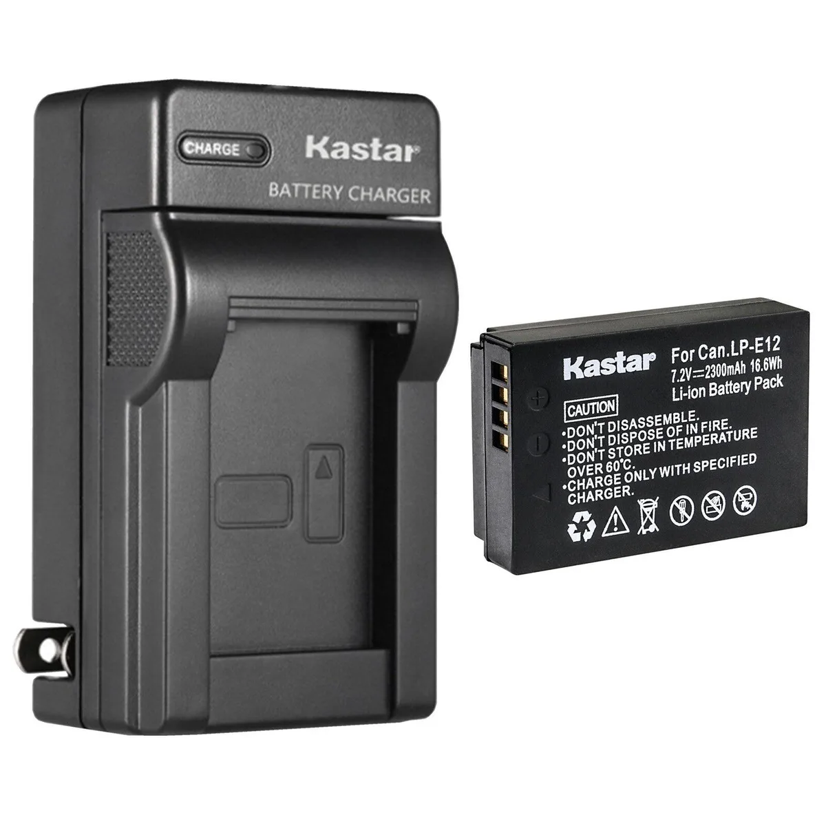 Kastar Kastar LP-E12 Battery &amp; AC Wall Charger Kit 1-Pack — product photo