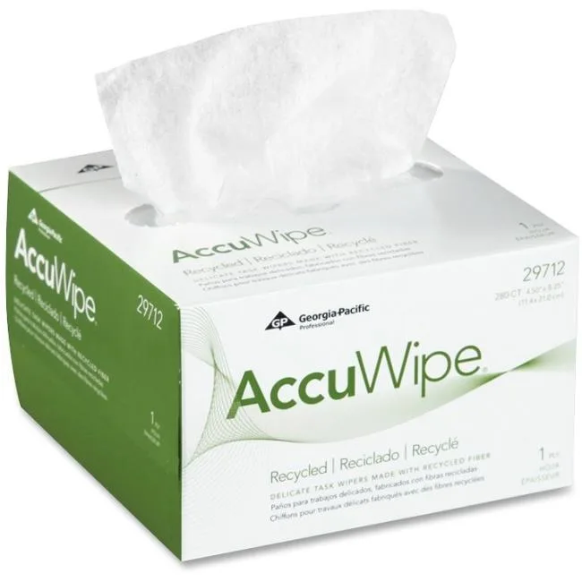 Georgia Pacific Georgia Pacific 29712 AccuWipe Light Duty Cleaning Wipes 280/Box 8.50" x 4.50 — product photo