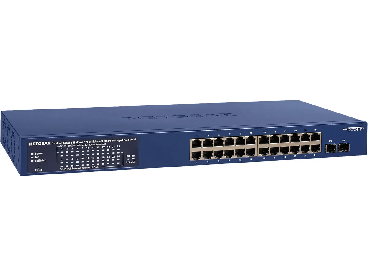 Netgear Inc. Netgear Inc. GS724TPP-100NAS 26-port PoE+ network switch 380W — product photo