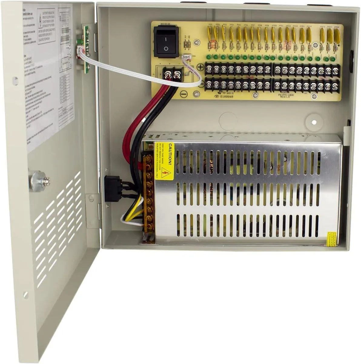 WUQ WUQ 18 CH CCTV Power Supply Distribution Box DC 12V 20A — product photo
