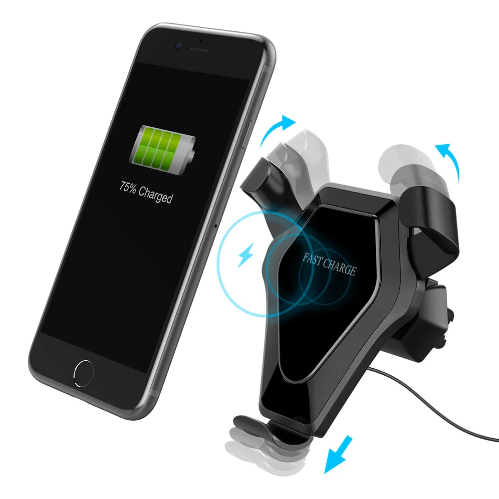 Shenzhen XiuMei garden,Ltd Shenzhen XiuMei garden,Ltd JLM-013 Wireless Car Charger Mount Black — product photo