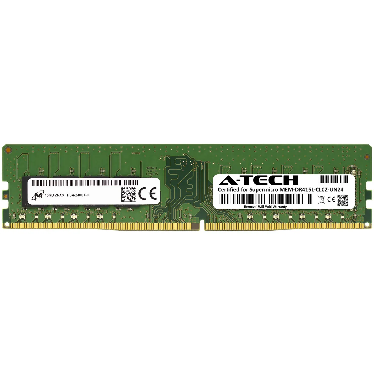 A-Tech A-Tech 16GB DDR4 2400MHz CL17 2Rx8 Non-ECC DIMM 288-Pin Desktop RAM — product photo