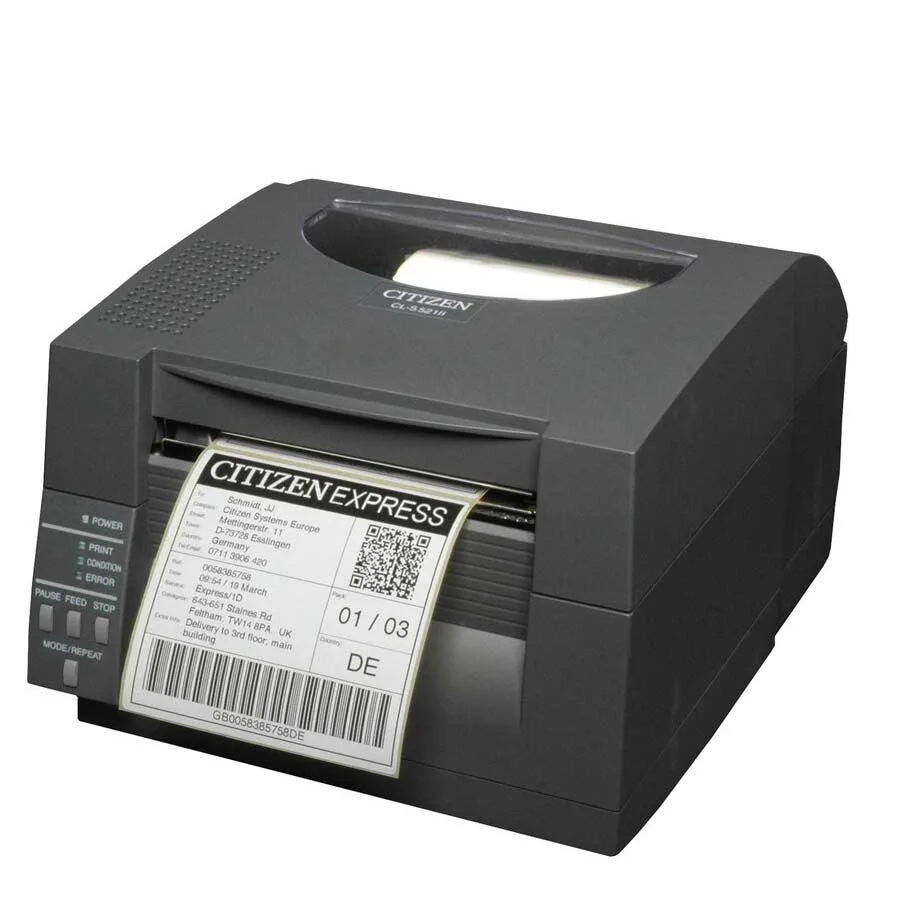 Citizen Citizen CL-S521II-EPUBK label printer 203 dpi 4.65 in 354.3 in/min — product photo