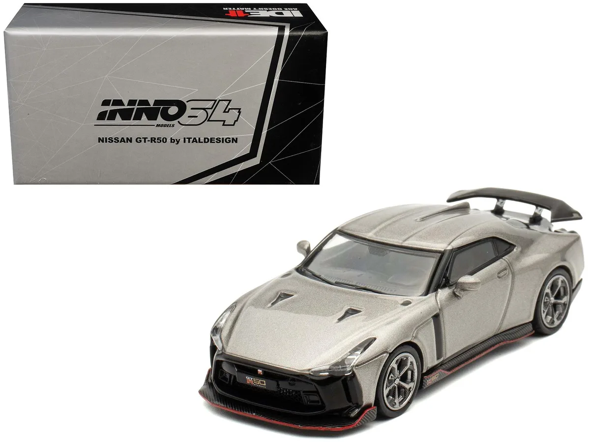 Inno Models Inno Models Nissan GT-R50 By ItalDesign Gray Metallic Indonesia Diecast Expo 2024 Exclusive 1/64 Diecast Car — product photo
