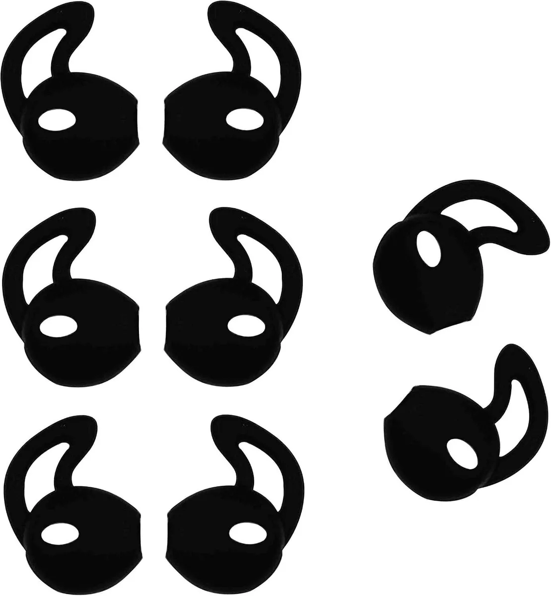 MAONO MAONO Earbud Tips 4 Pair Black Anti-Slip Silicone — product photo
