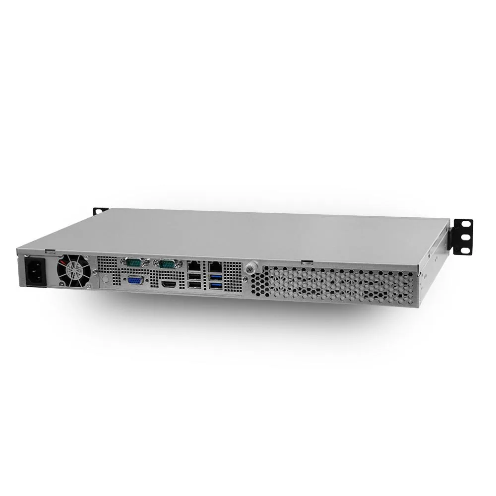 MITXPC MITXPC RFS-4125A Celeron J4125 Short Depth 1U Hardware RAID barebone server — product photo