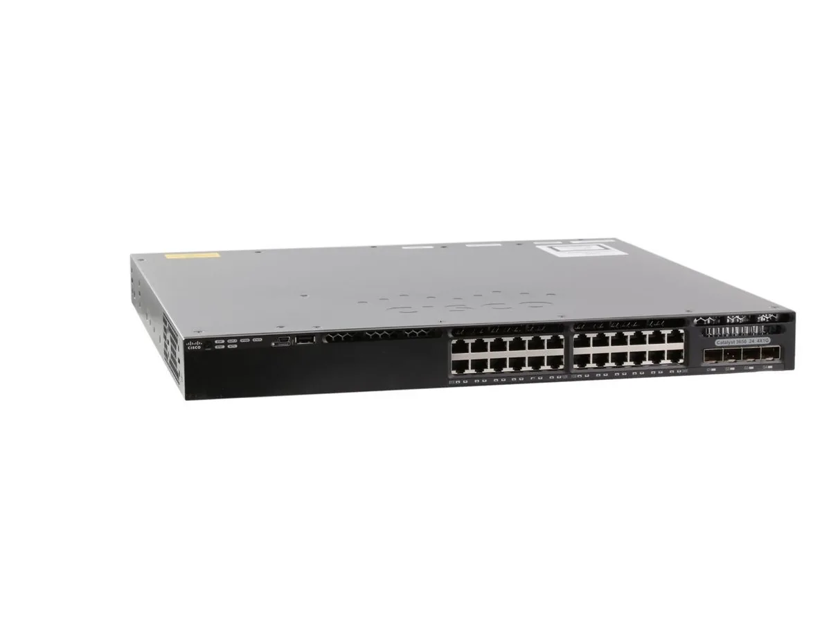 EVESKY EVESKY Catalyst 3650-24TS-L network switch 24 ports 10/100/1000 4 SFP managed rack-mountable — product photo