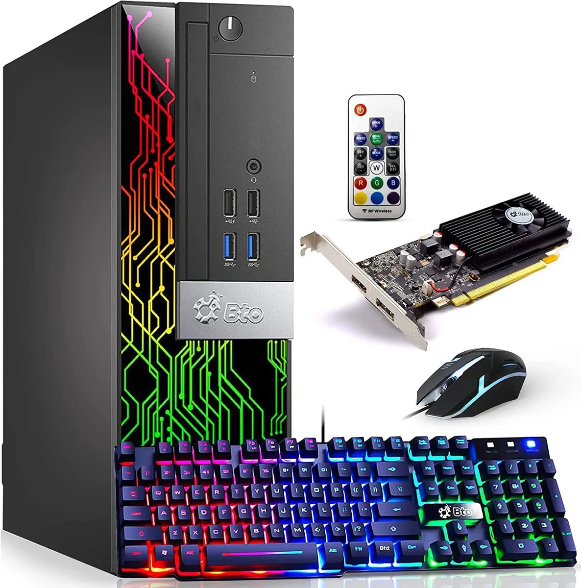 BTO BTO BX2 Gaming Desktop PC i5-7500 16GB DDR4 128GB SSD 1TB HDD GT 1030 — product photo