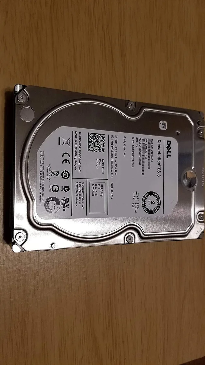 DELL DELL 1P7DP 2 TB 3.5" 7200 RPM SAS Internal Hard Drive — product photo