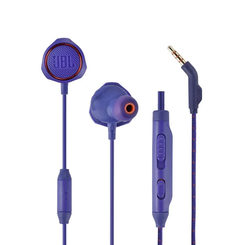 JBL JBL Quantum 50 wired in-ear gaming headset purple accessory — product photo