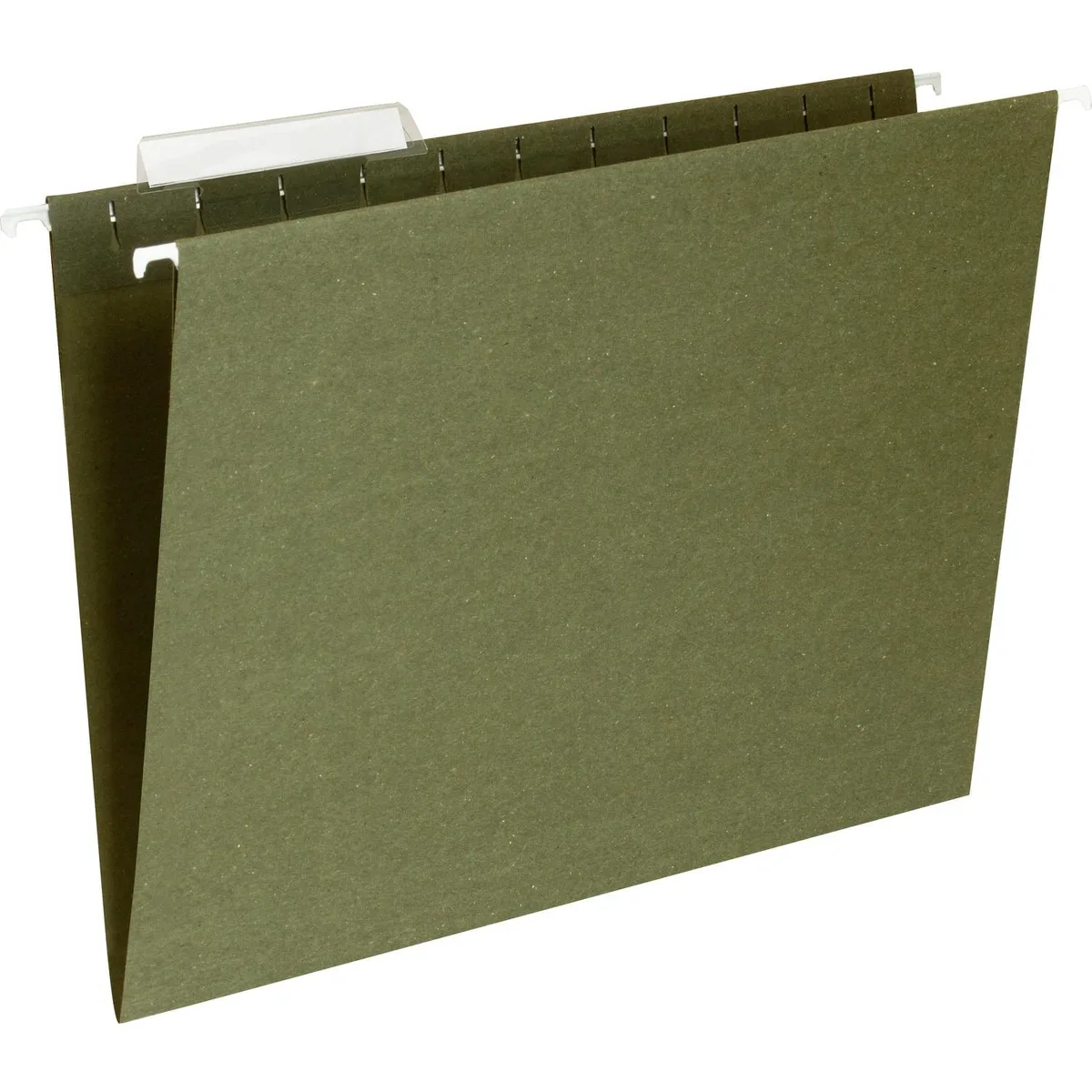 Business Source Business Source 17532 Hanging File Folder 1/3-Cut Tab Letter Green 25/Box 11pt — product photo