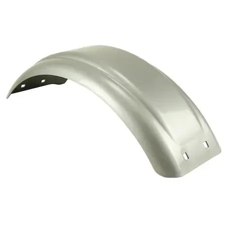 Grey rectangular fender without skirt, 20-5/8 by 7 by 6 inches, for 8-12 inch wheels