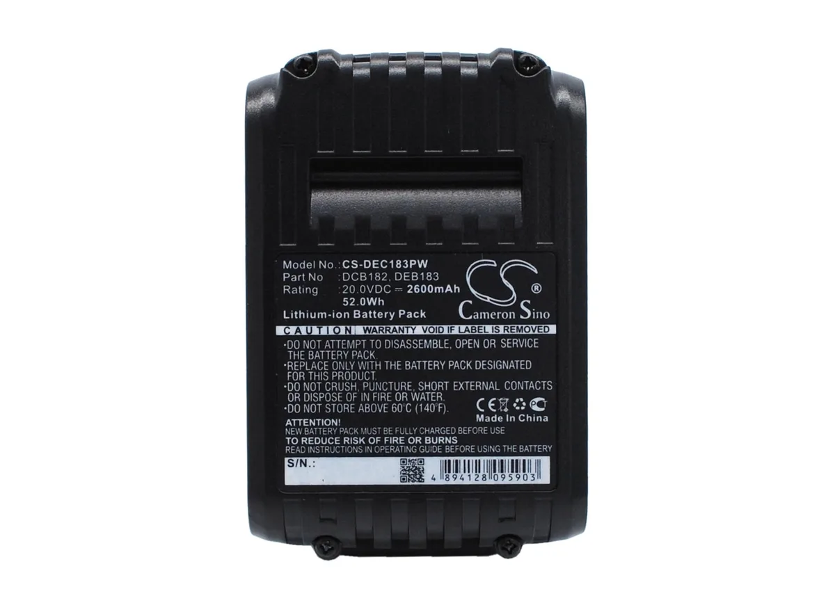 Cameron &amp; Co Cameron &amp; Co DS-CS-DEC183PW battery 20V 2.6 Ah — product photo